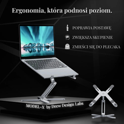 Model-X: Aluminiowy stojak do laptopa klasy premium