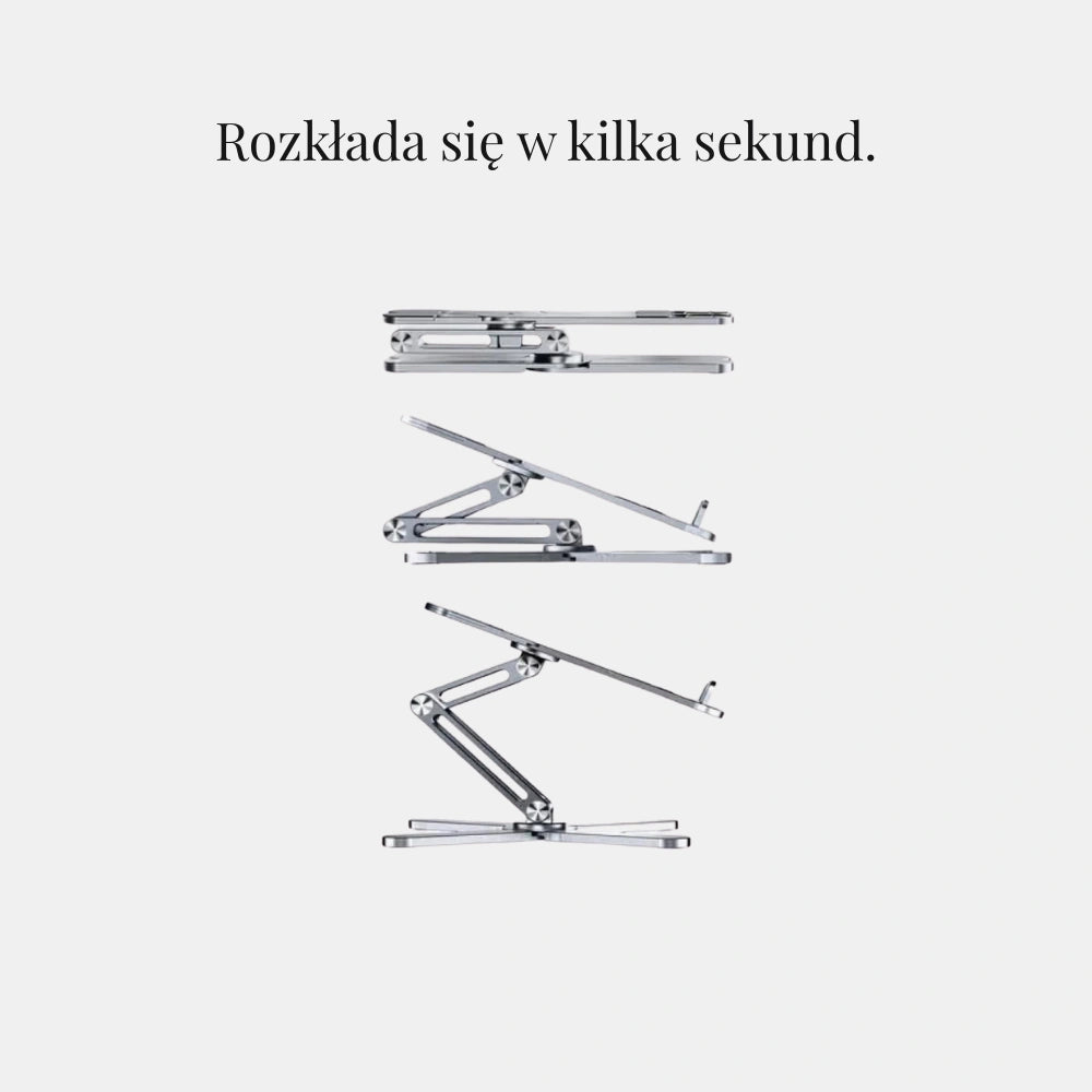 Model-X: Aluminiowy stojak do laptopa klasy premium