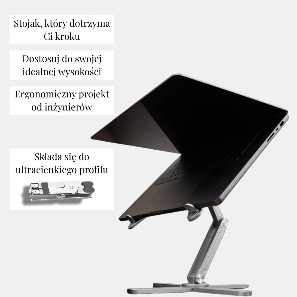Model-X: Aluminiowy stojak do laptopa klasy premium